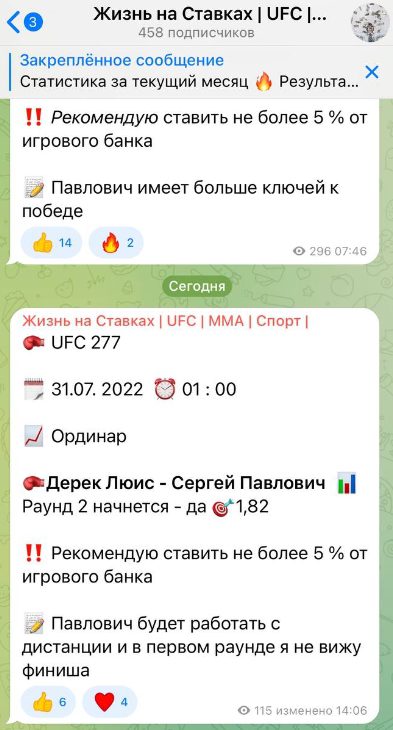 Жизнь на Ставках Goodbattinglife в Телеграмм