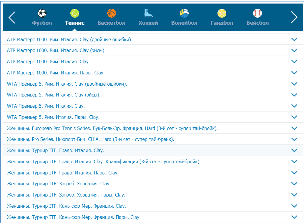 vprognoze виды спорта