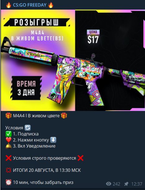 Розыгрыш от CS:GO FREEDAY