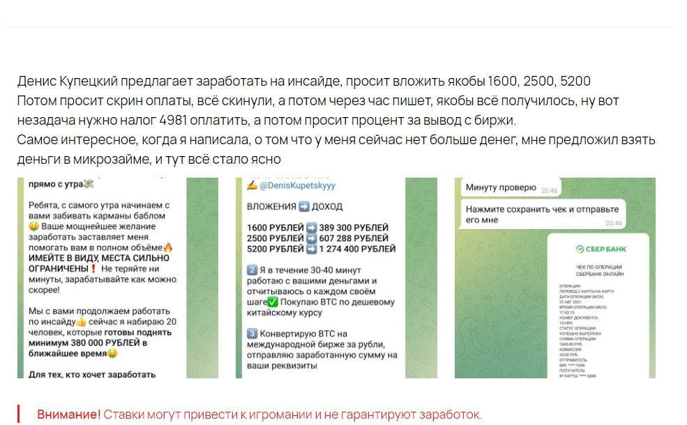 Отзывы о работе Дениса Купецкого