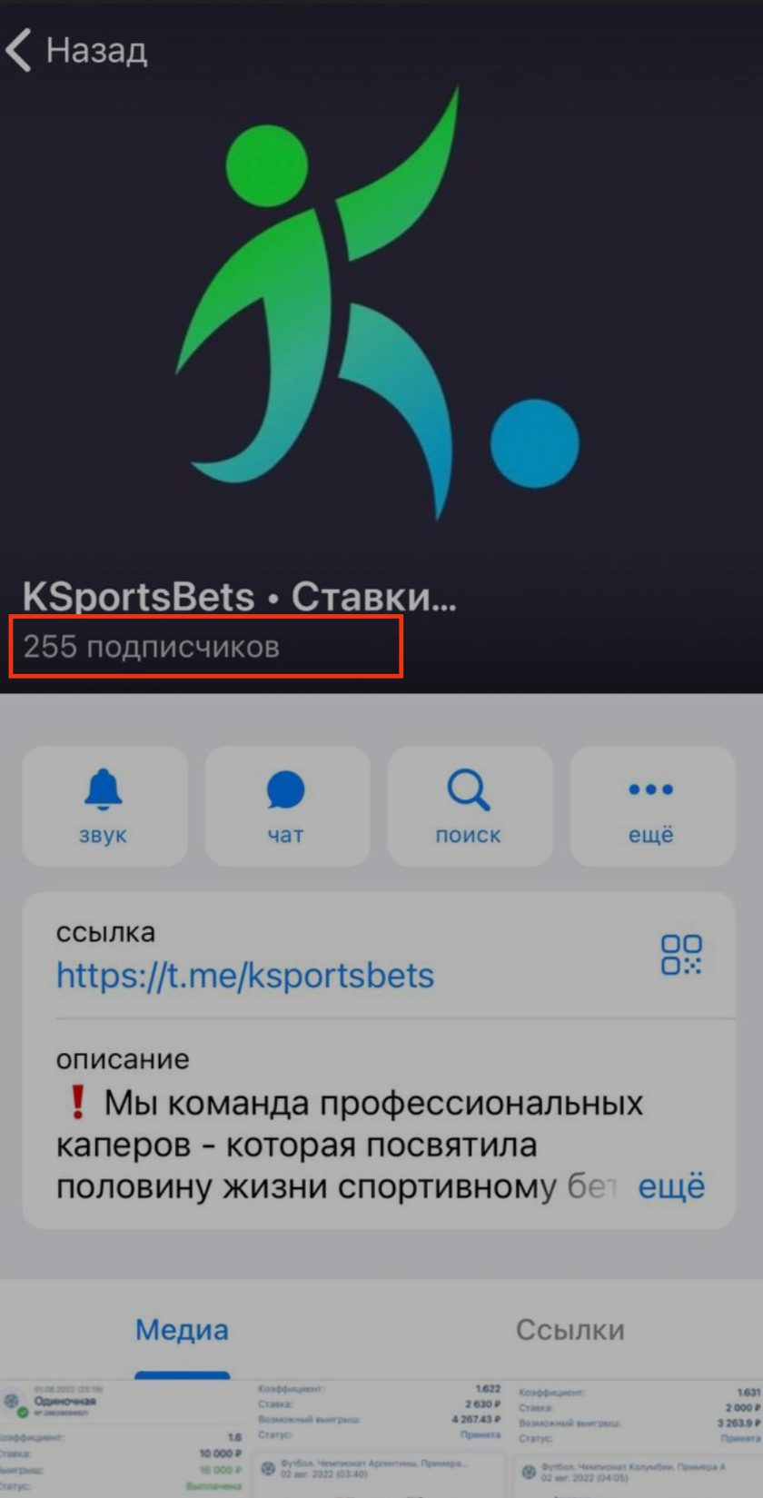 Телеграмм Ksportsbets