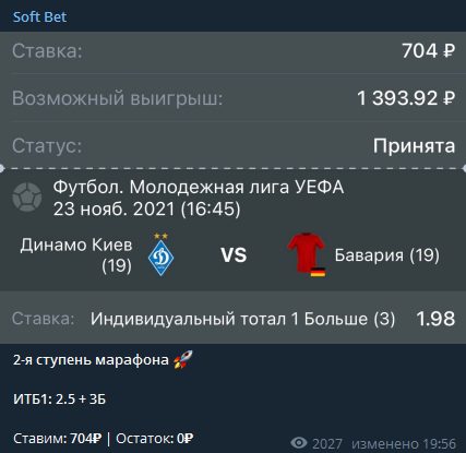 Soft Bet Телеграм bosalex - ставки на спорт