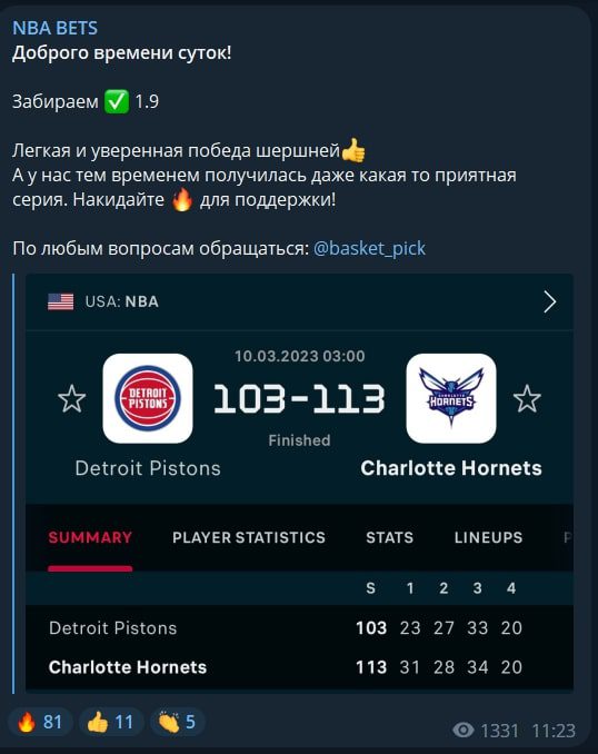 NBA BETS ставки на спорт