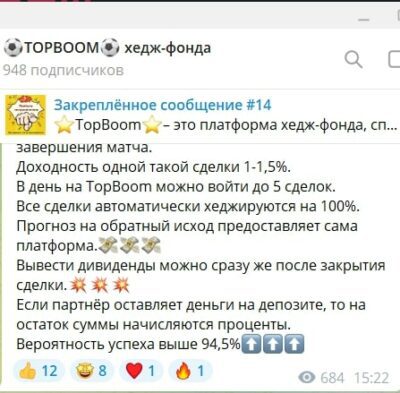 TOPBOOM хендж фонд